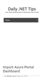 Mobile Screenshot of dailydotnettips.com
